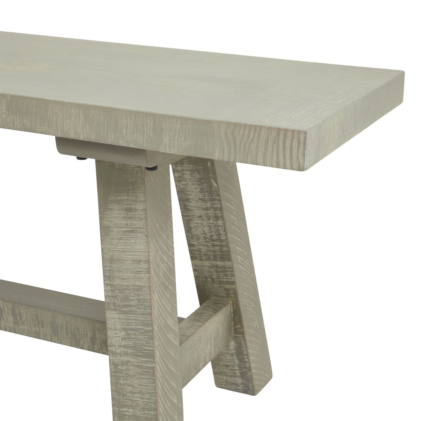 Whitewash Collection Dining Bench