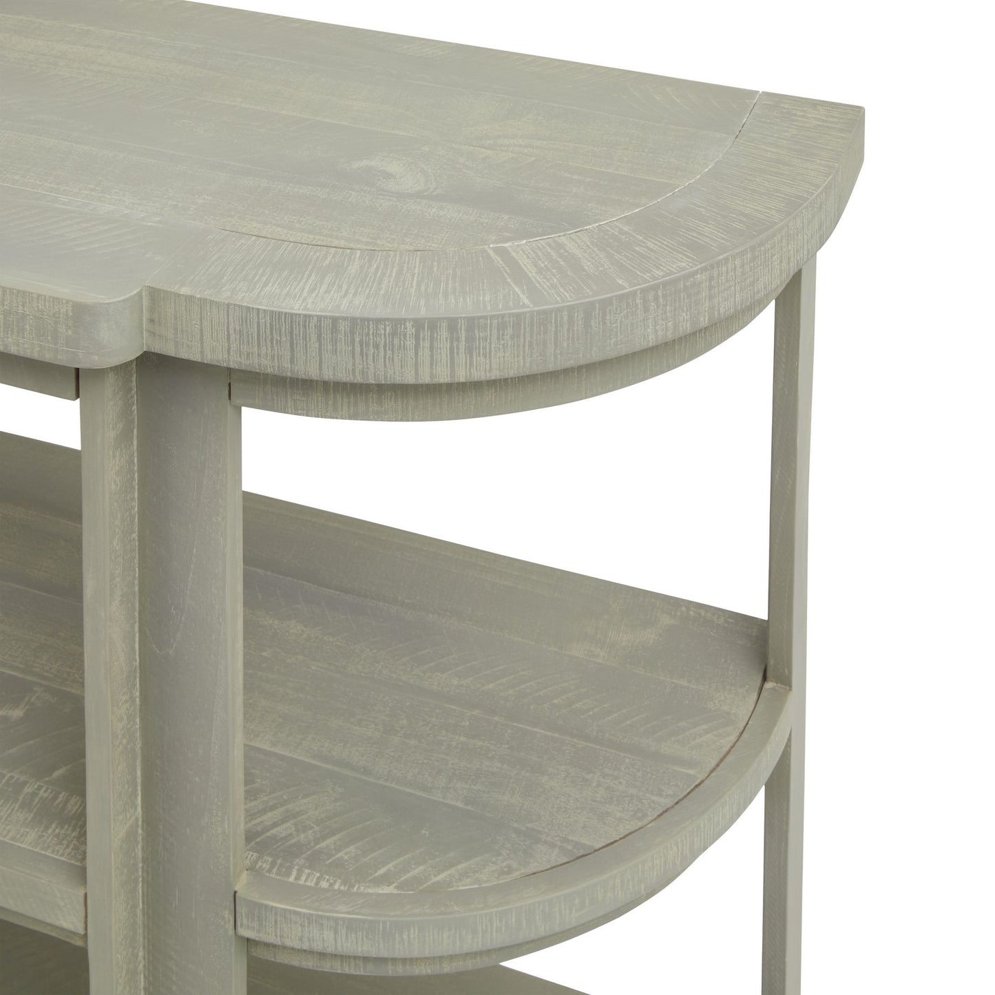 Whitewash Collection 2 Shelf Console Table