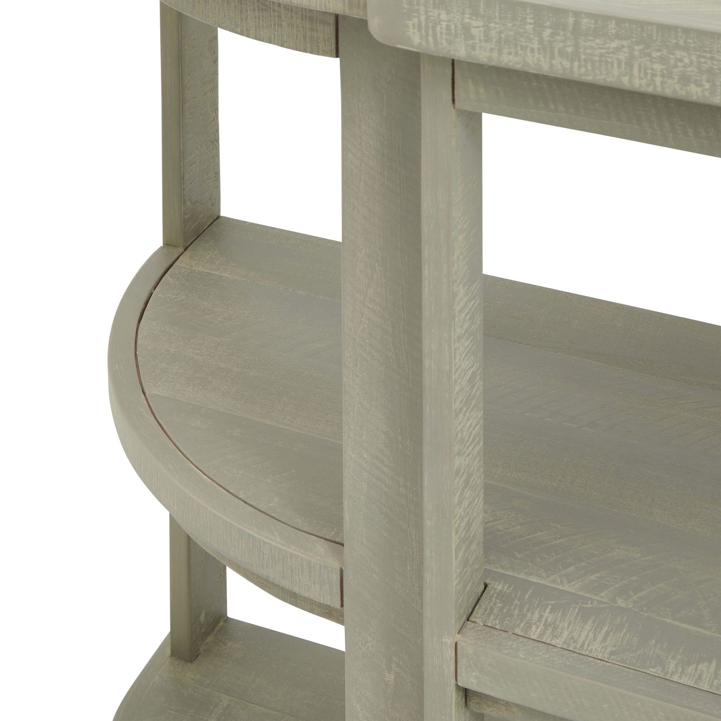 Whitewash Collection 2 Shelf Console Table