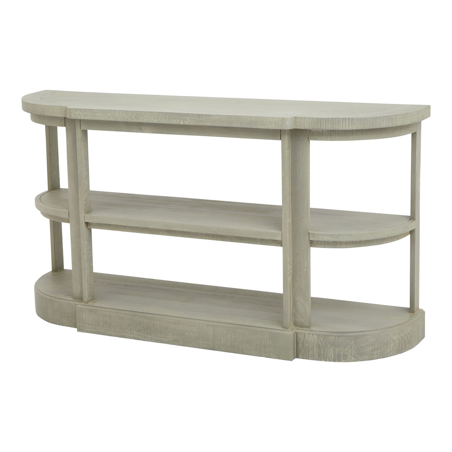 Whitewash Collection 2 Shelf Console Table