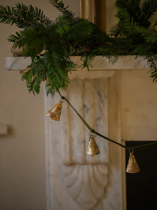 Antique Brass Bell Garland