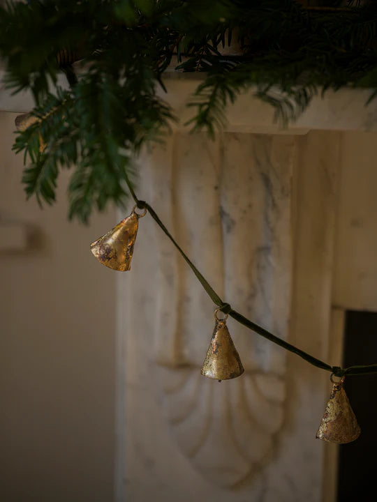 Antique Brass Bell Garland