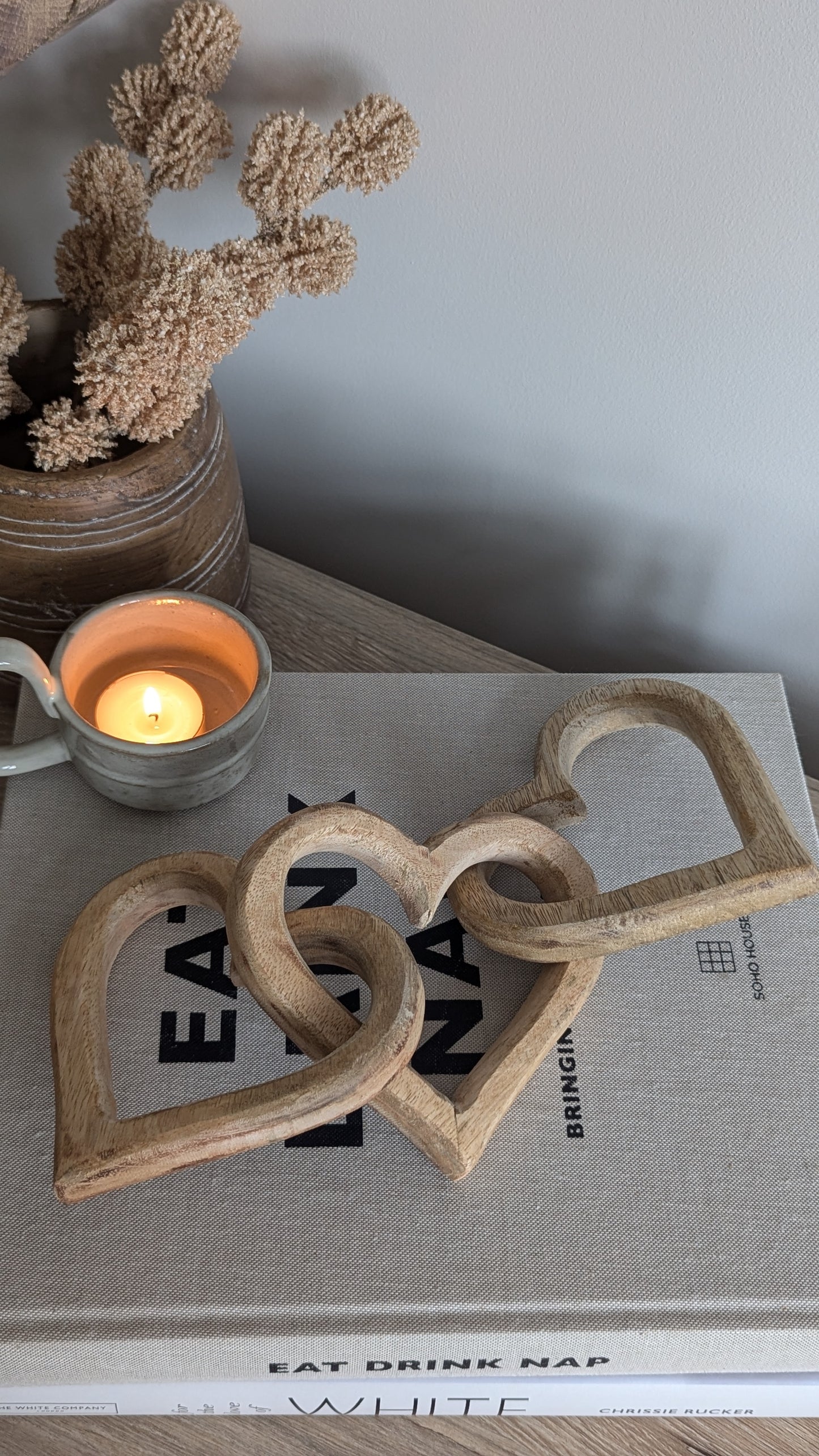 Wooden Heart Chain