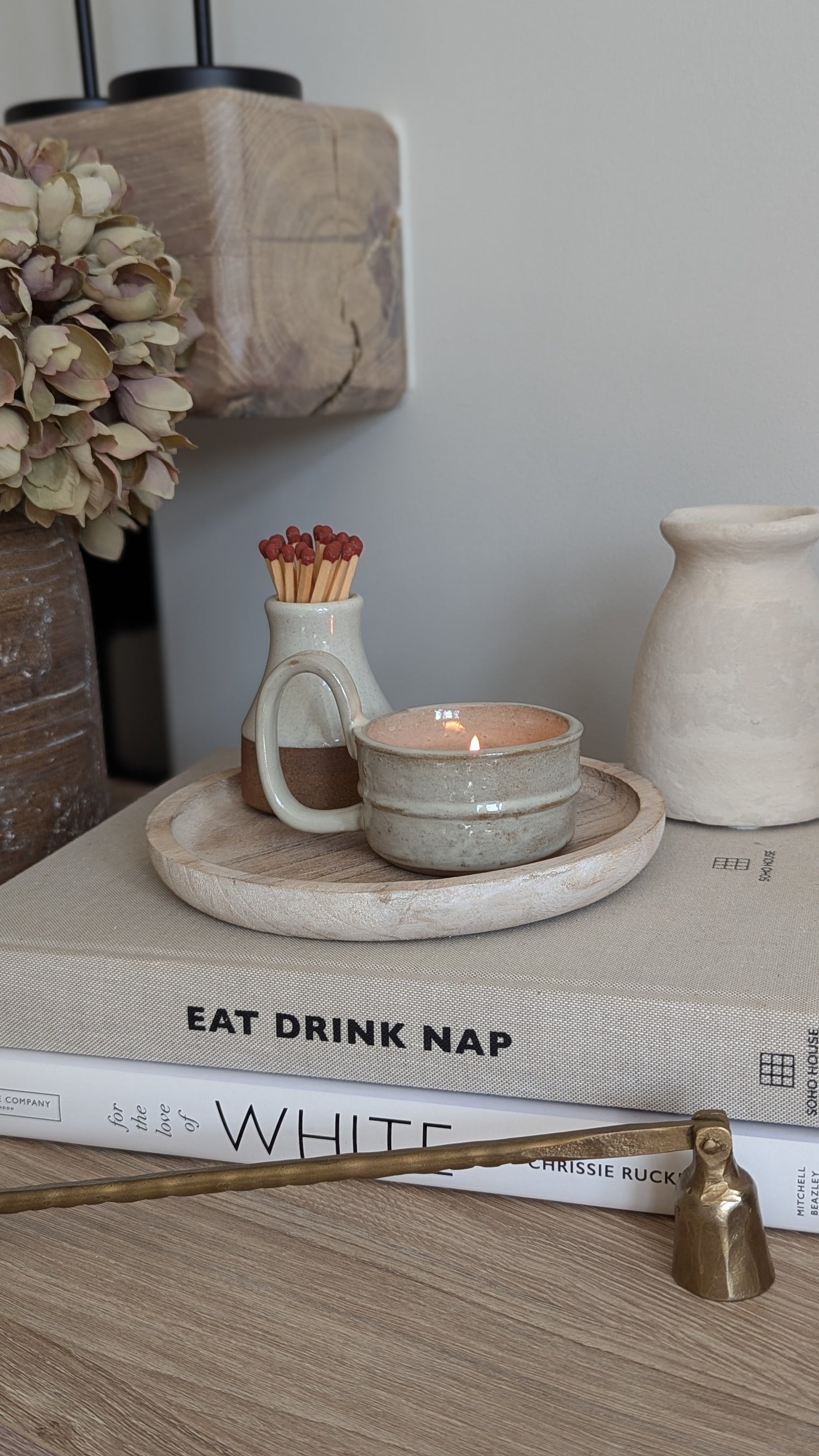 Stoneware Candle Cup