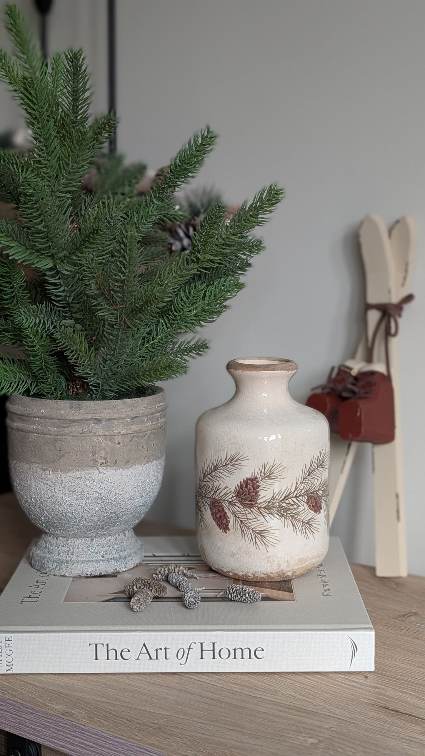 Fir Garland Bottle Vase
