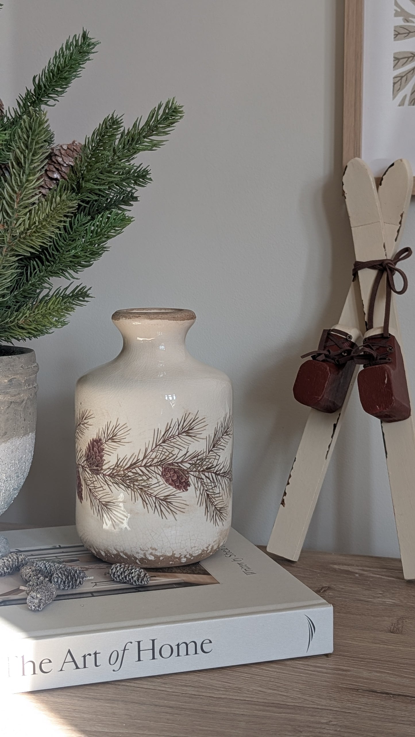 Fir Garland Bottle Vase