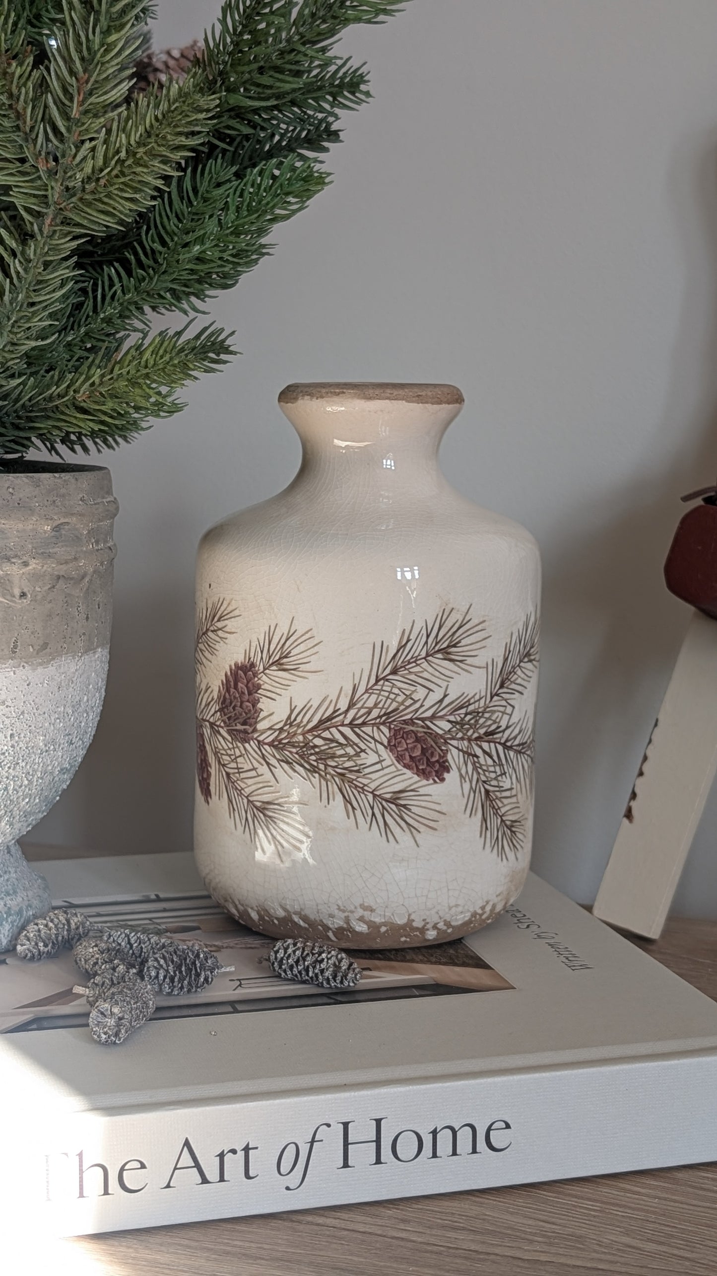 Fir Garland Bottle Vase