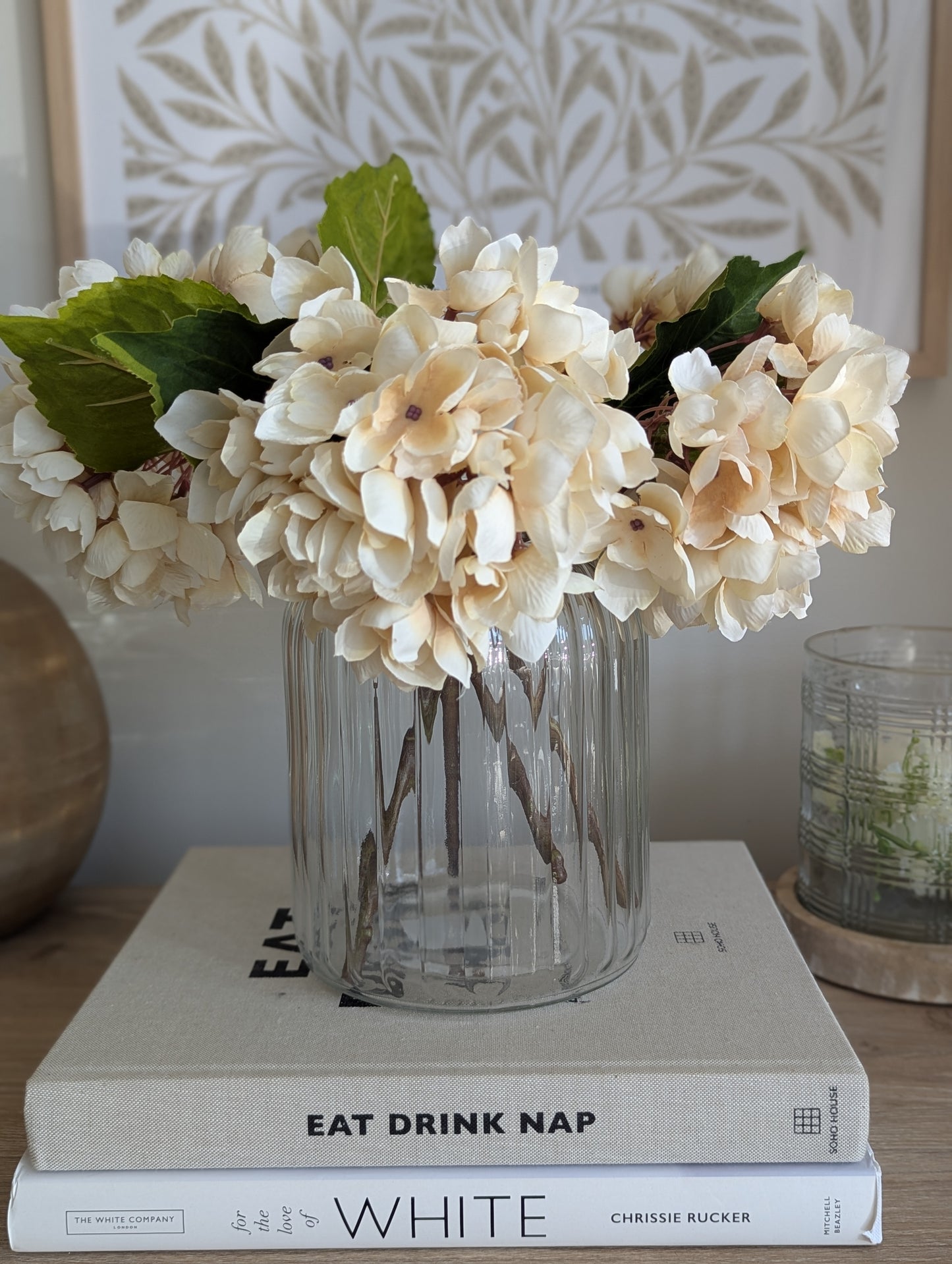 Ribbed Glass Vase