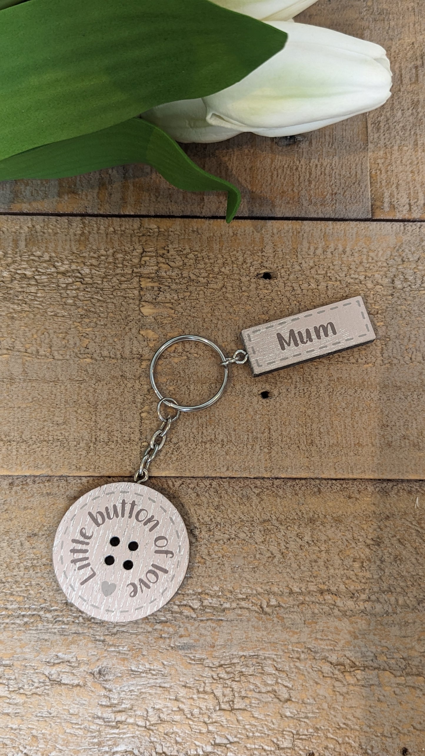 Button Keyring