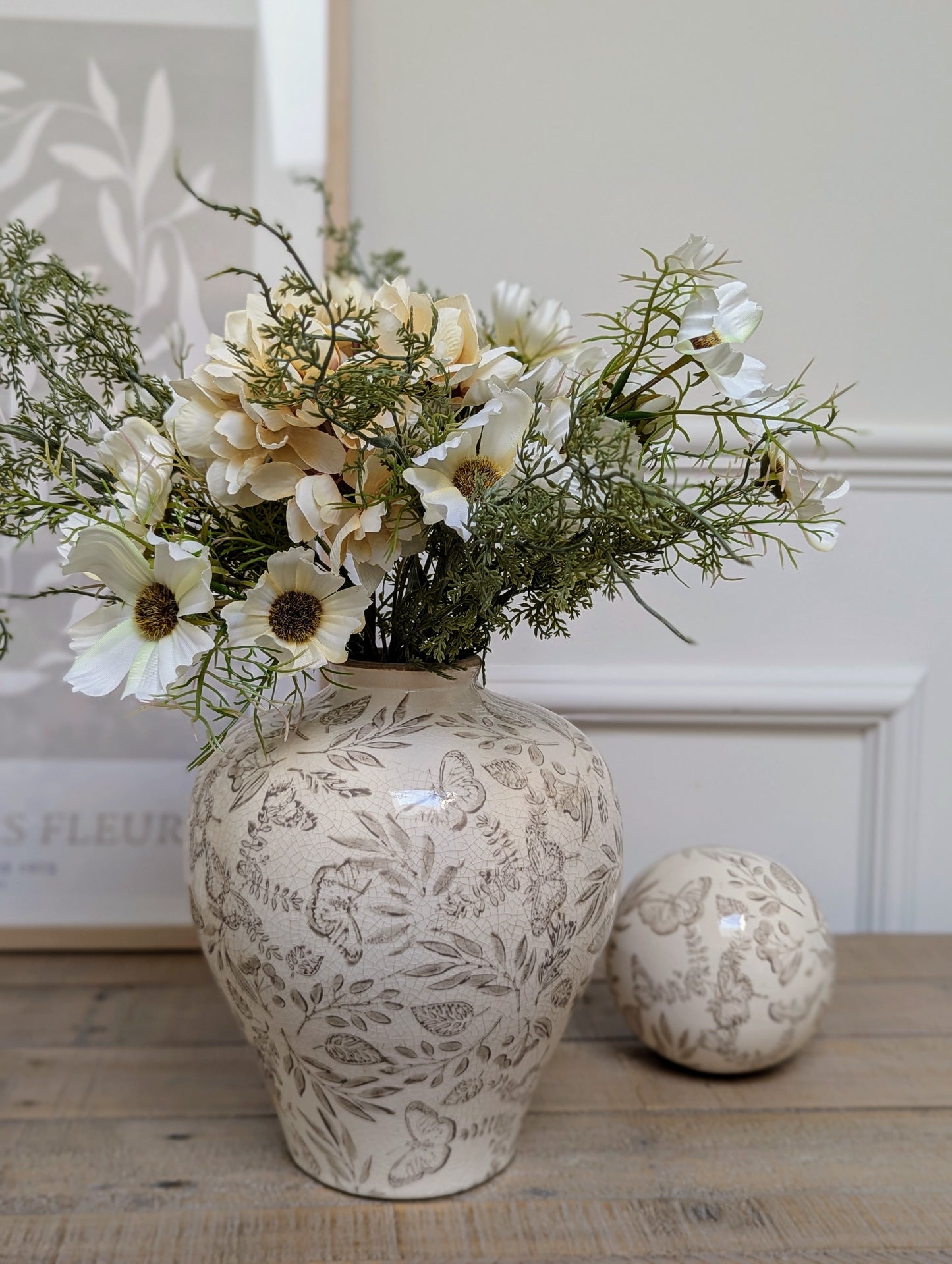 Vintage Floral Vase