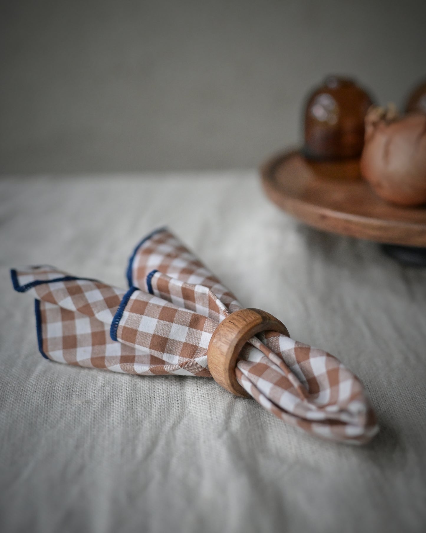 Set of 4 Wooden Napkin Rings