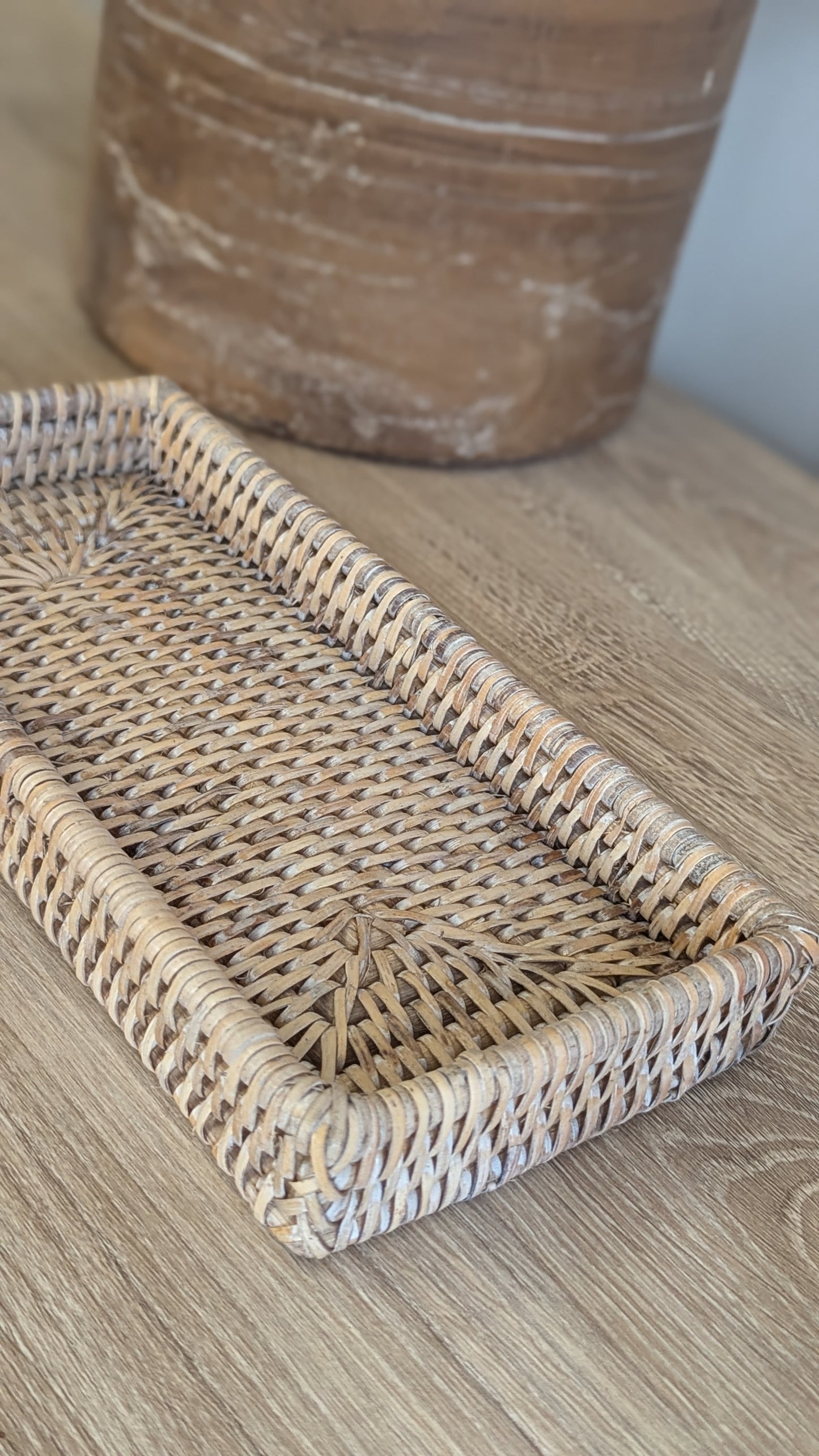 Small Rectangular Rattan Tray