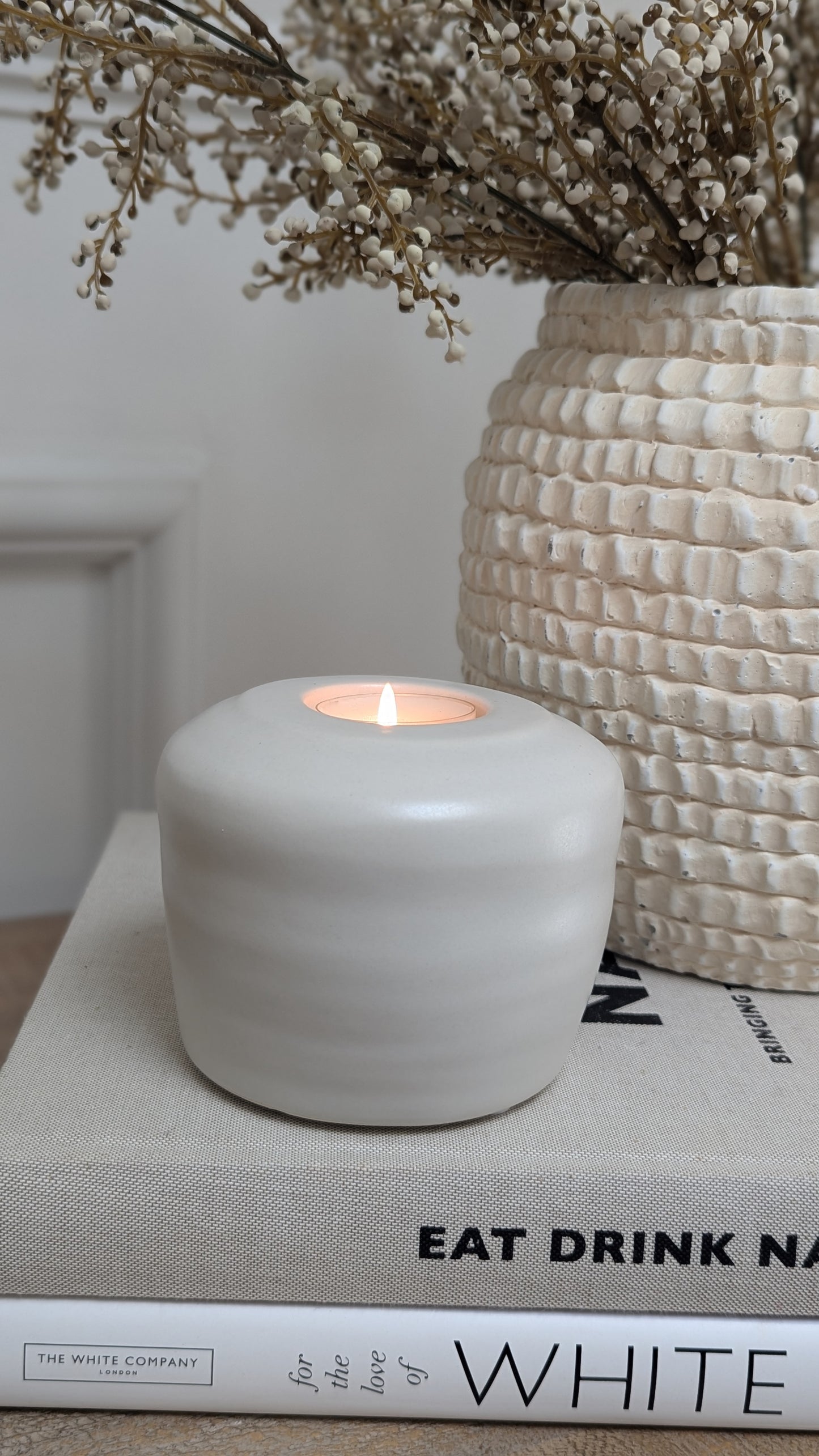 Stoneware Candle Holder