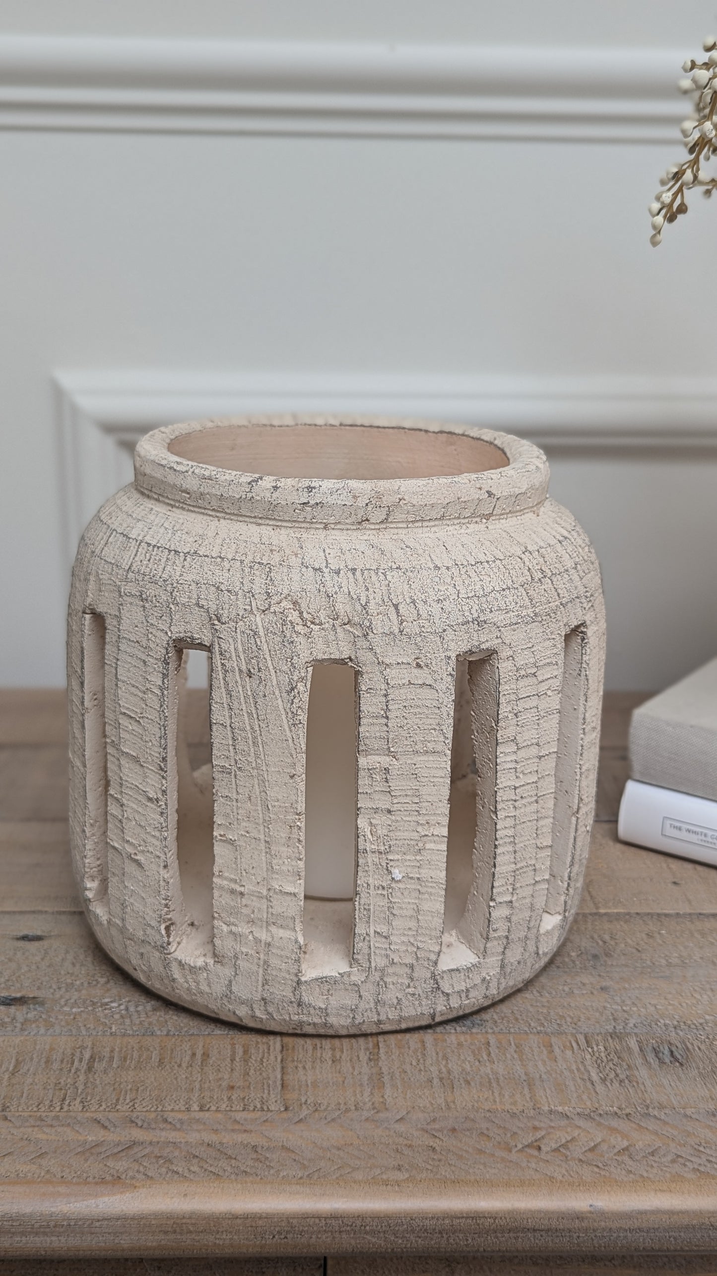 Rustic Cement Lantern