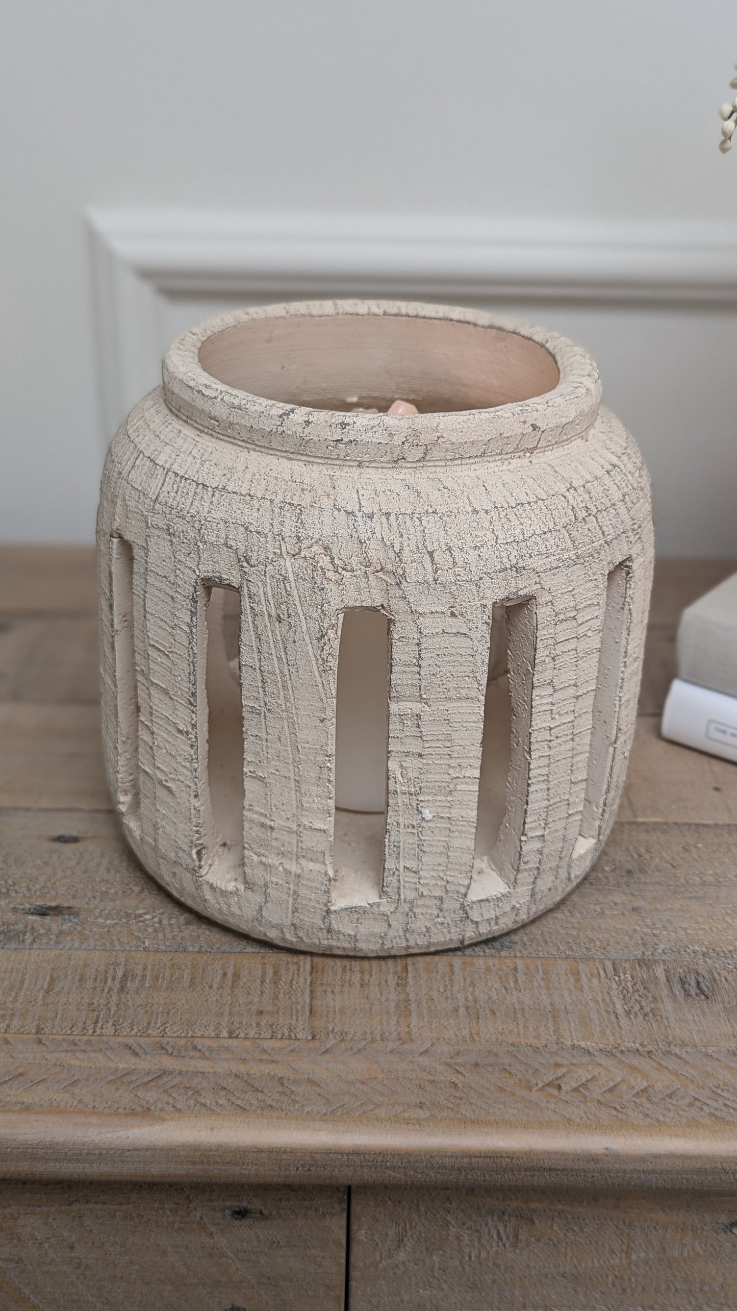 Rustic Cement Lantern