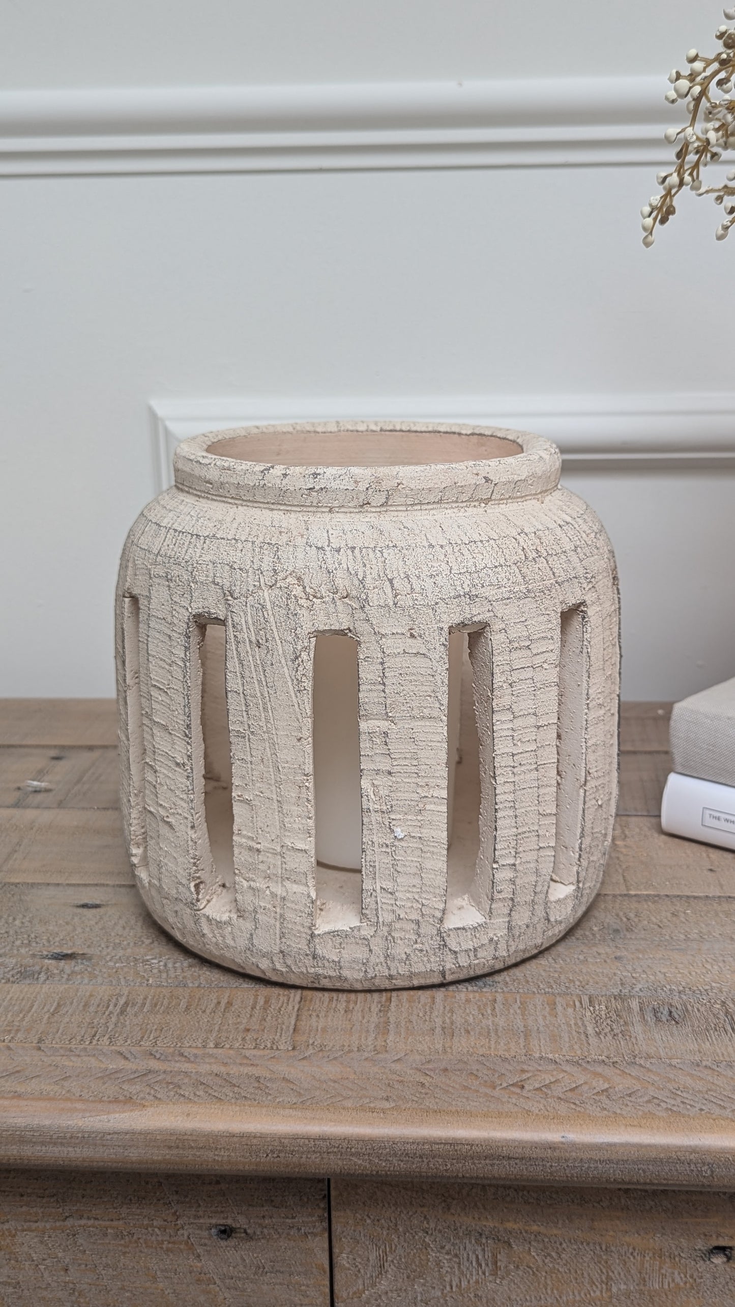 Rustic Cement Lantern
