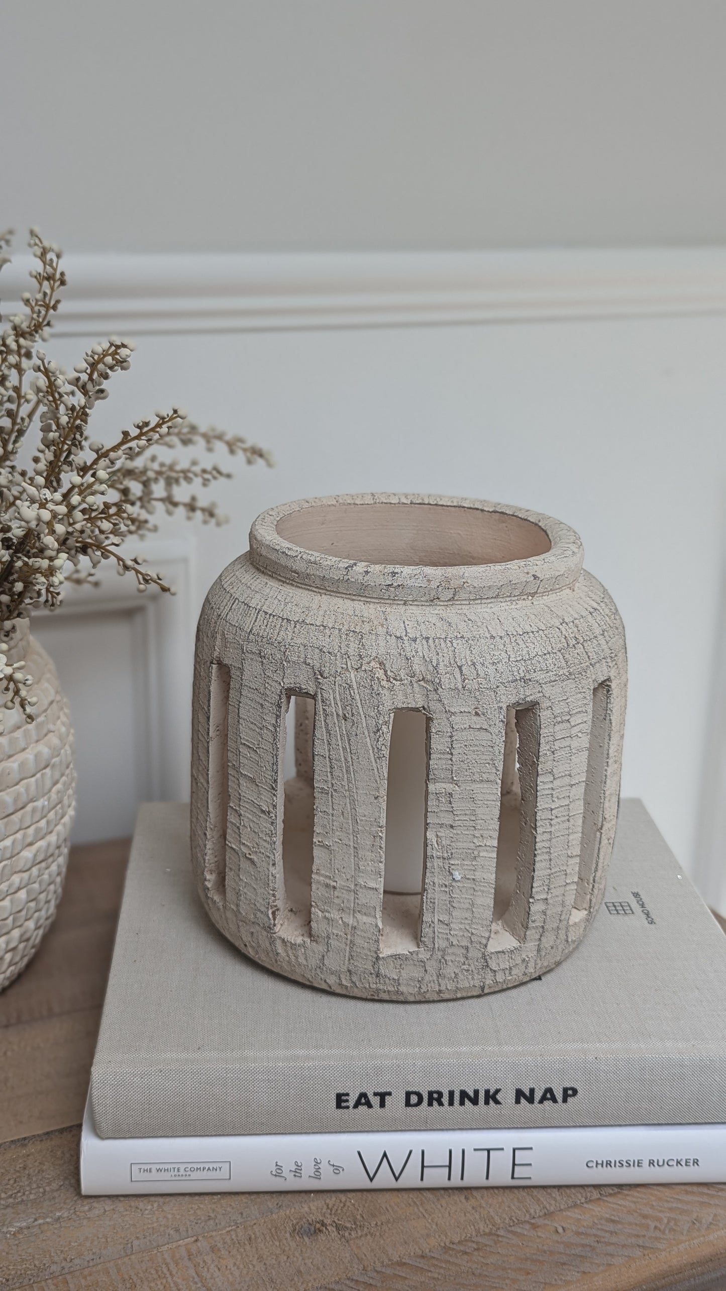 Rustic Cement Lantern
