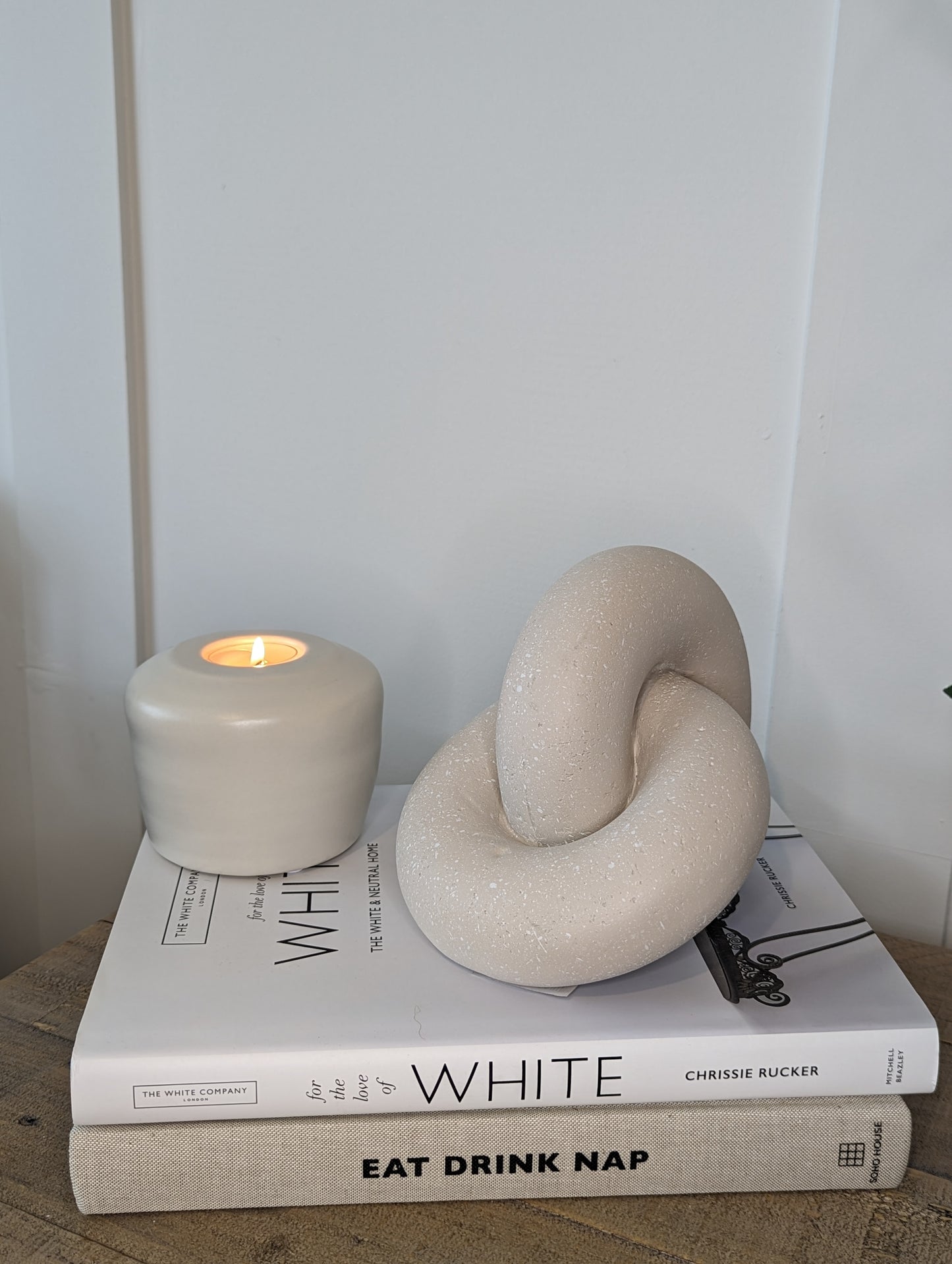 Stoneware Candle Holder