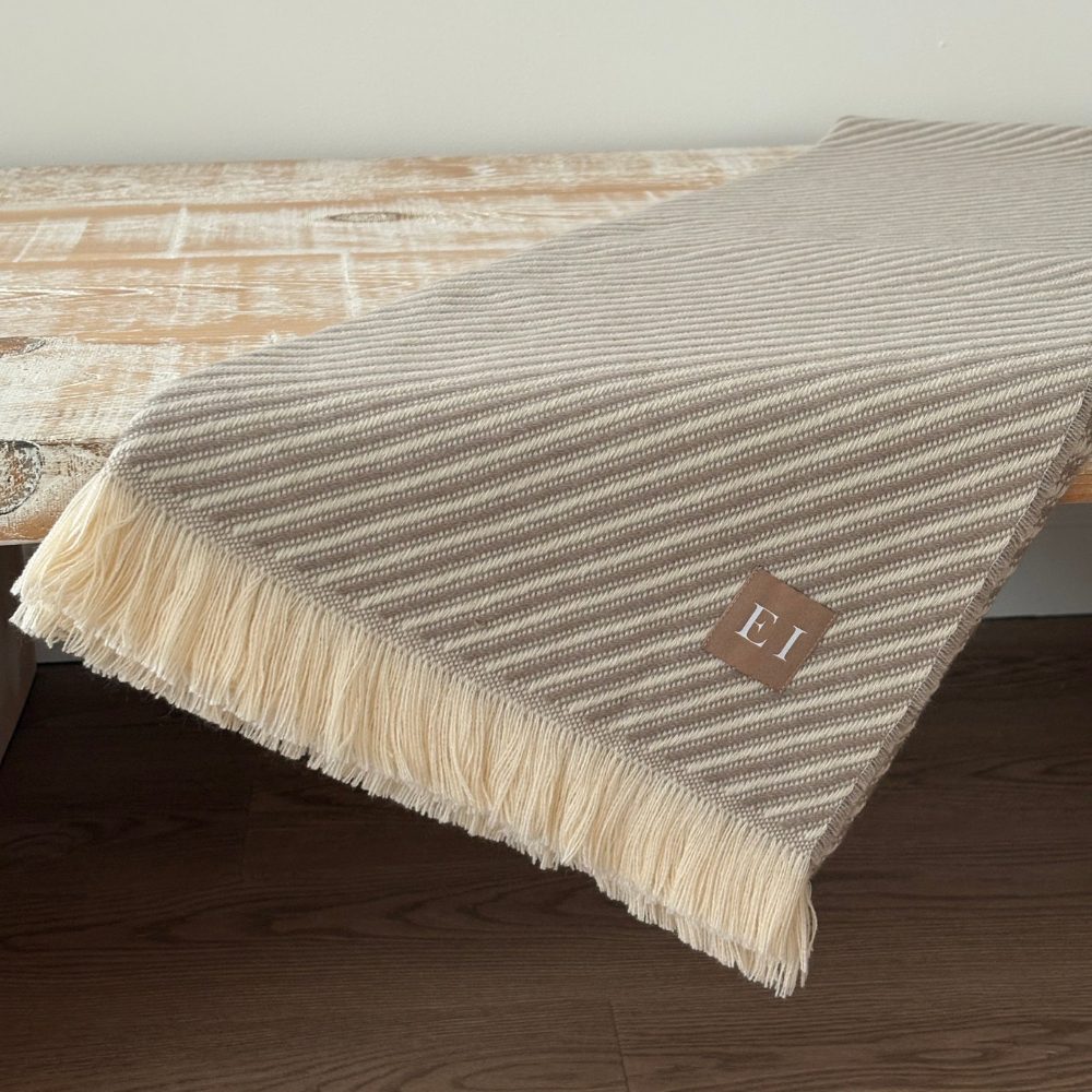 Neutral Stripe Throw