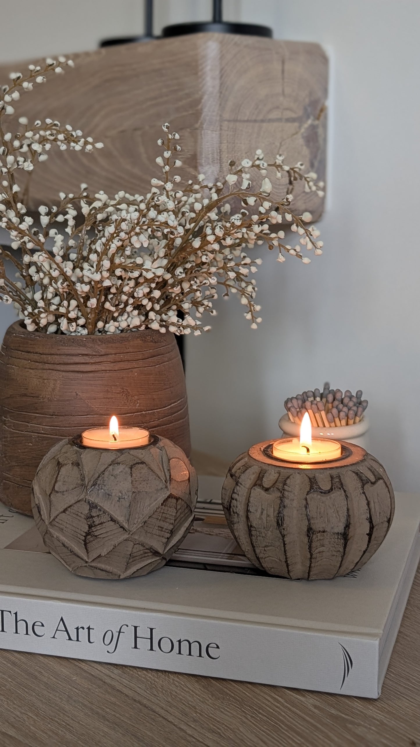 Rustic Tealight Holders