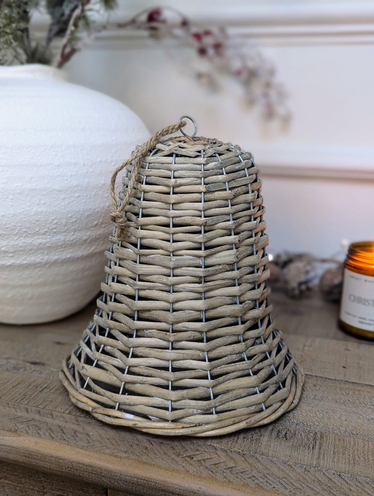 Wicker Bell Decoration