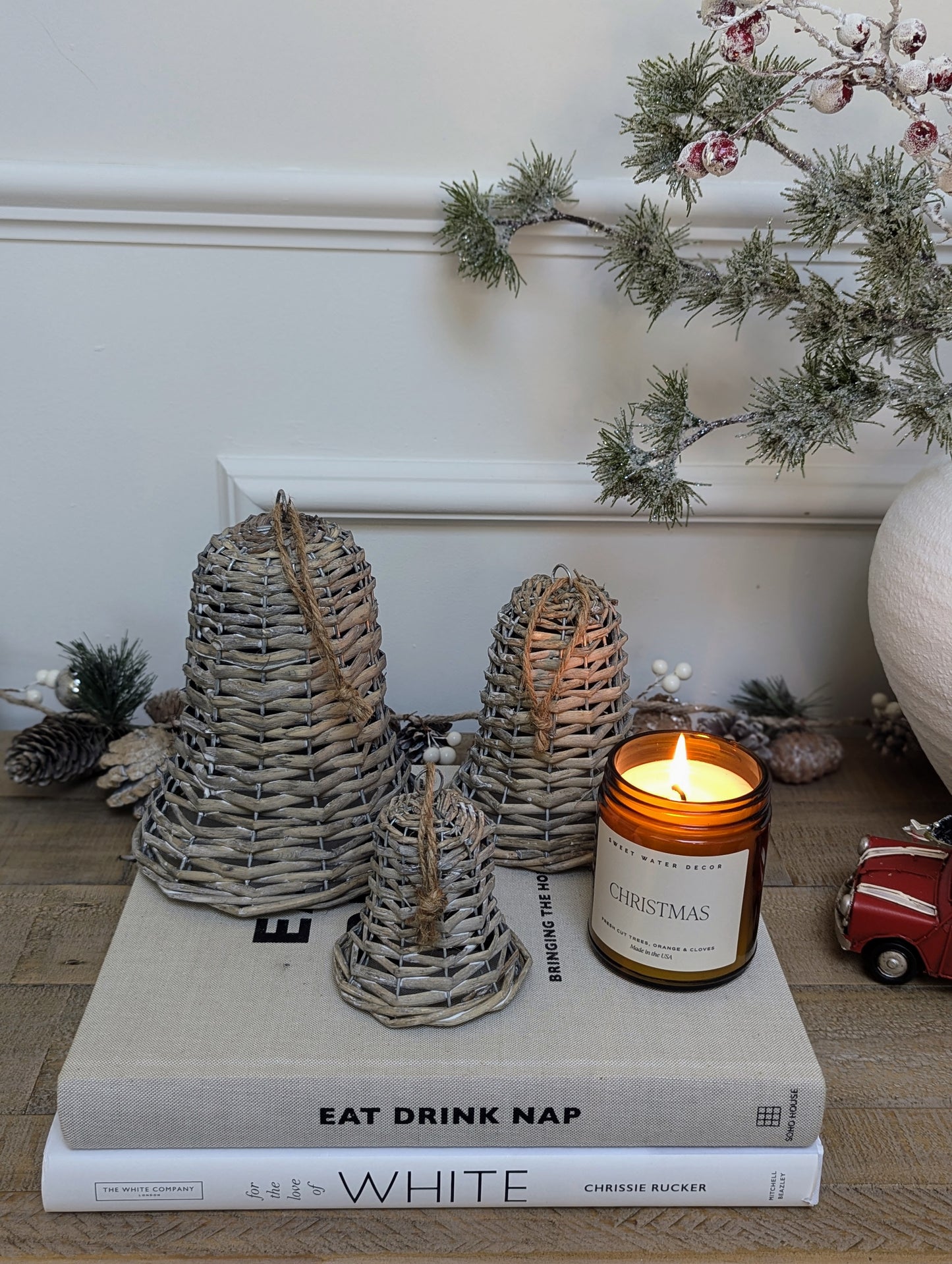 Wicker Bell Decoration