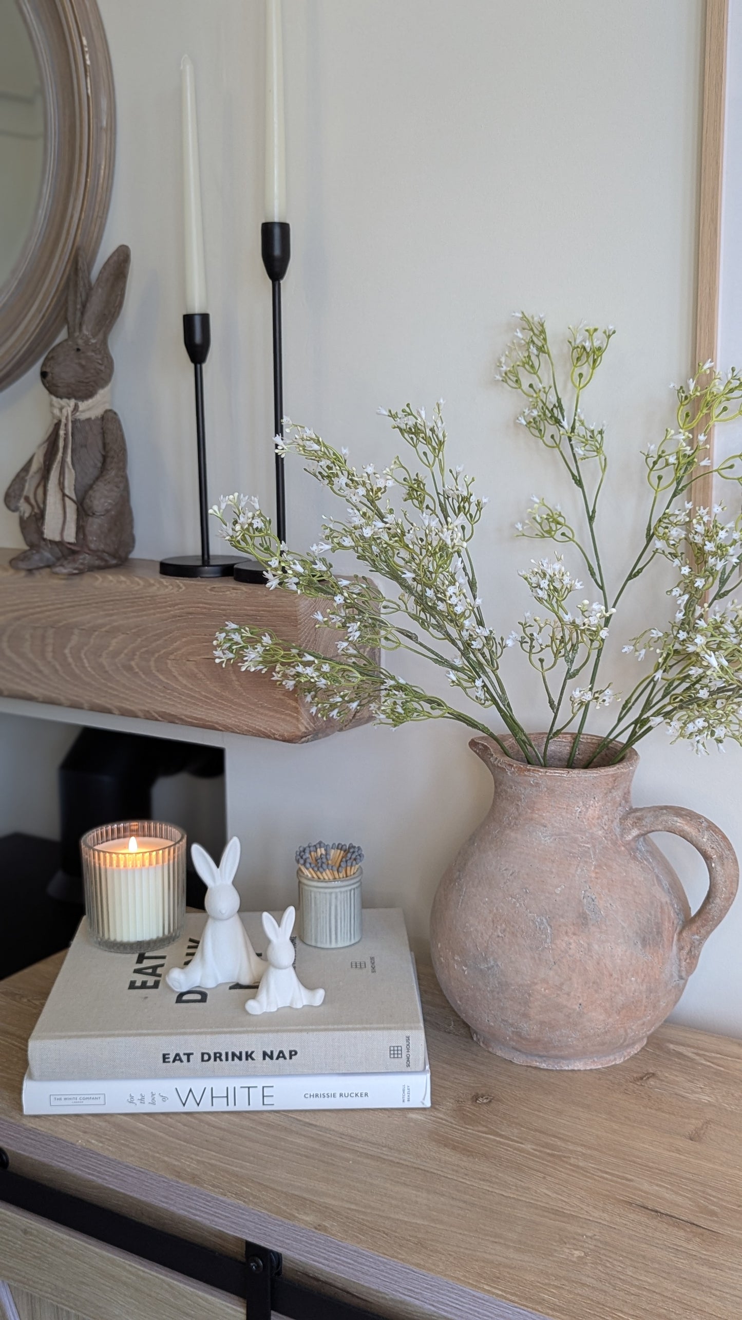 White Wildflower Spray