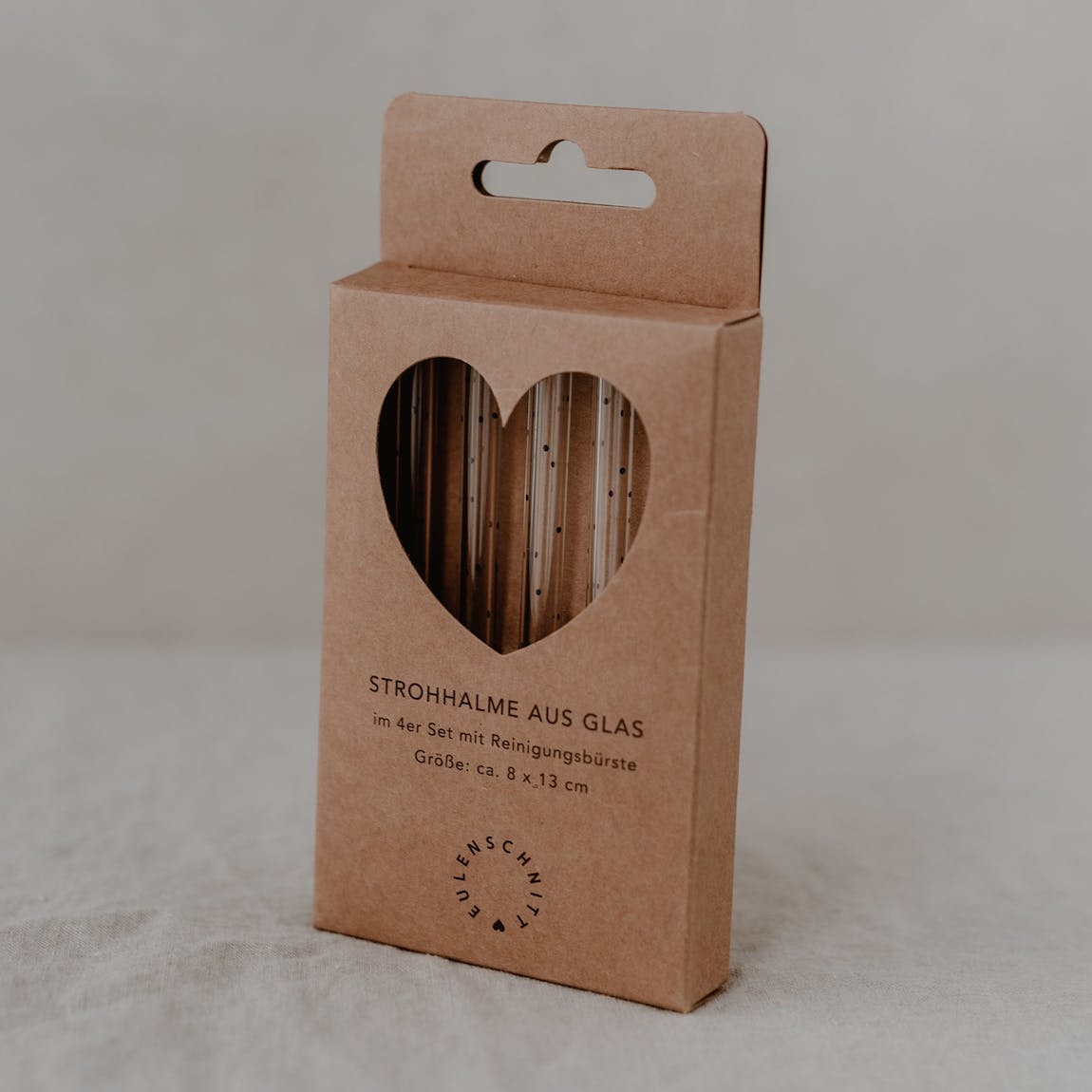 Short Dotty Glass Straws