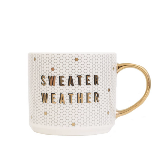 Gold Tile Sweater Weather Mug
