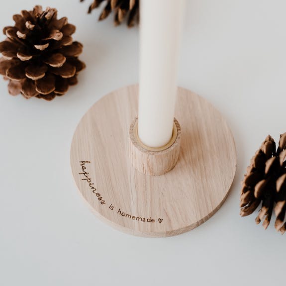 Oak Candlestick
