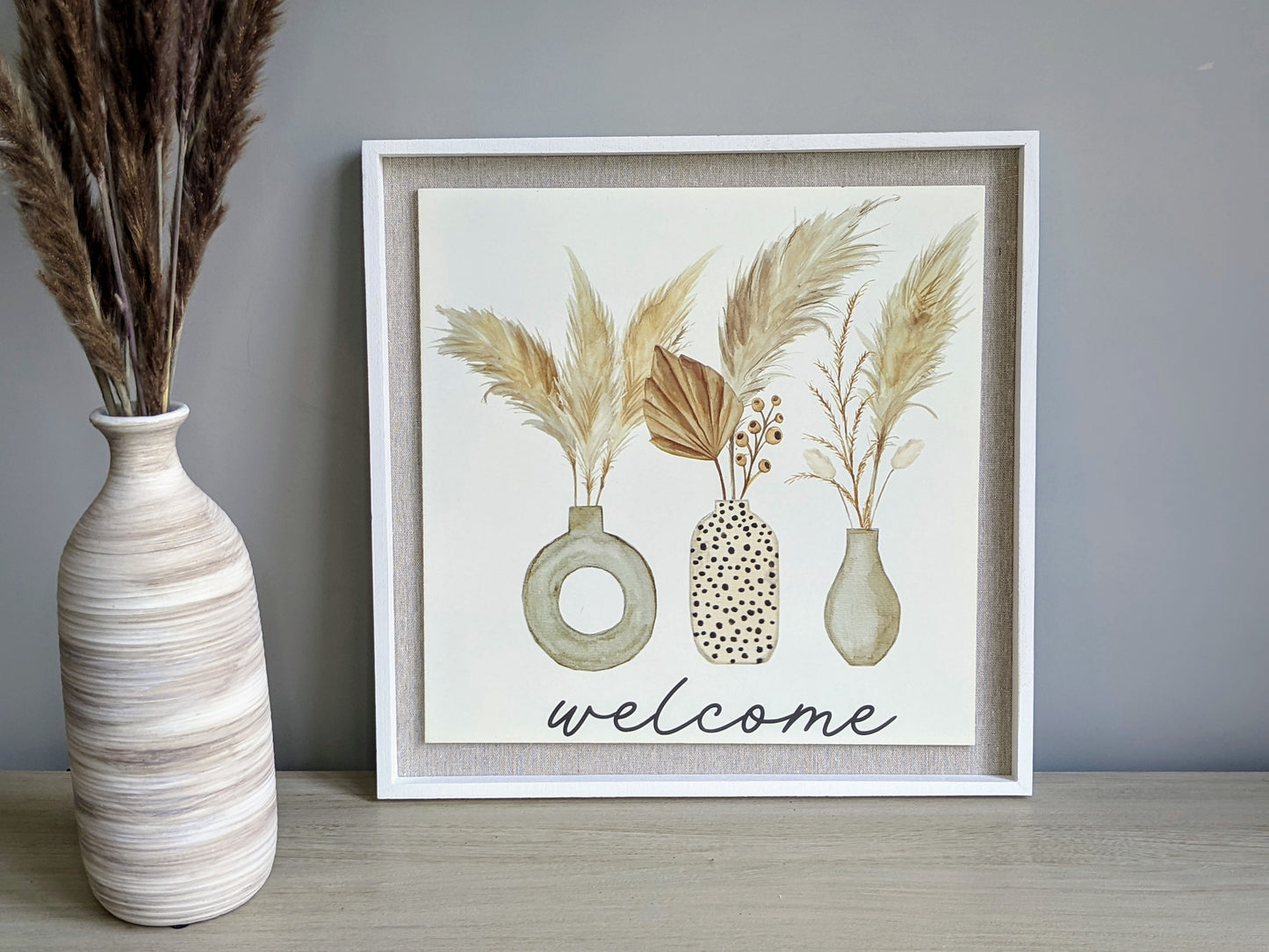 Pampas Welcome Frame