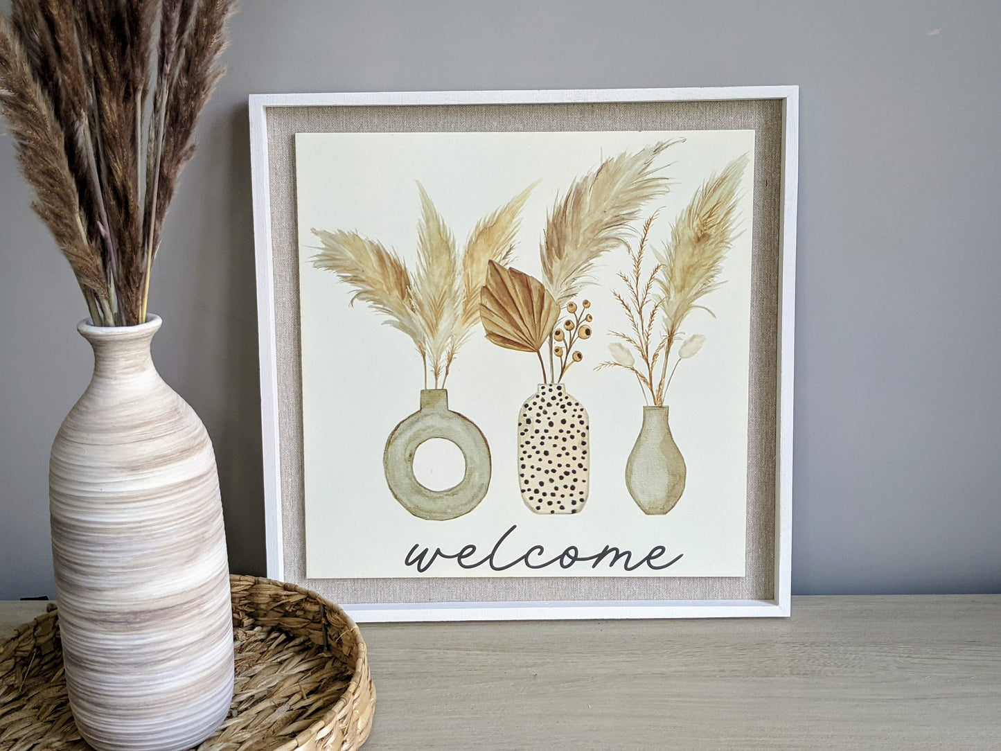 Pampas Welcome Frame