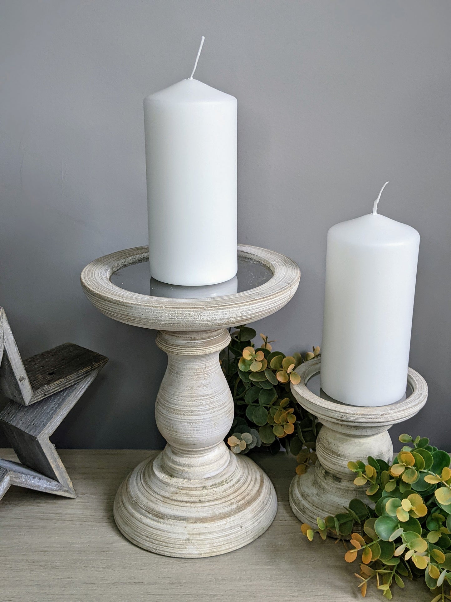 White Pillar Candles