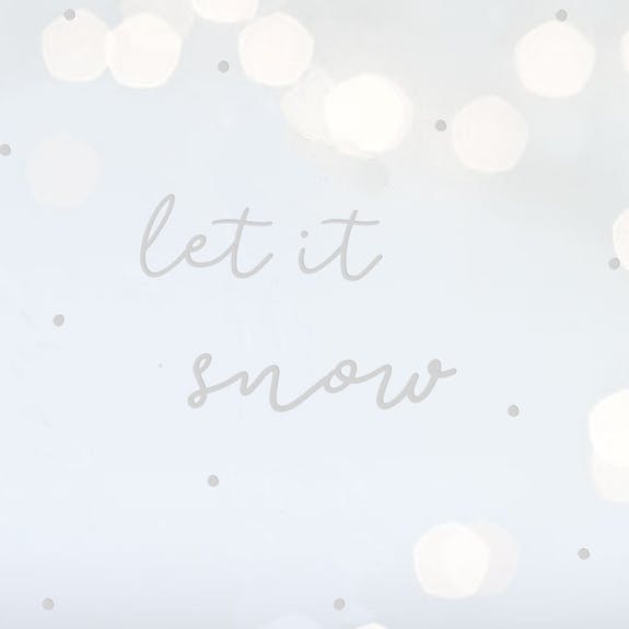 Let It Snow Sticker