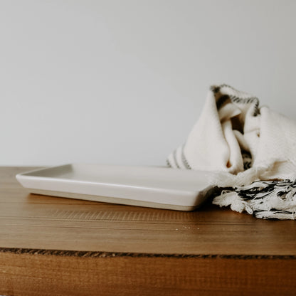 Stoneware Speckled Tray
