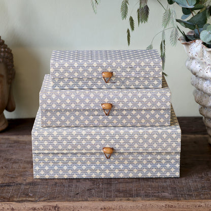Set of 3 Bamboo Boxes