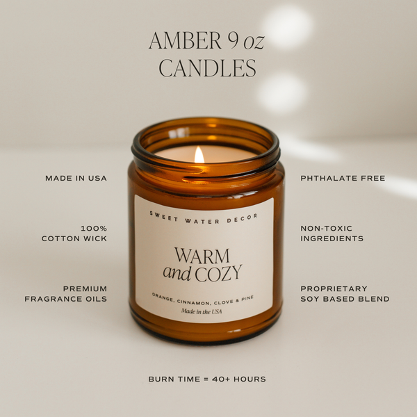 Warm and Cozy Amber Candle