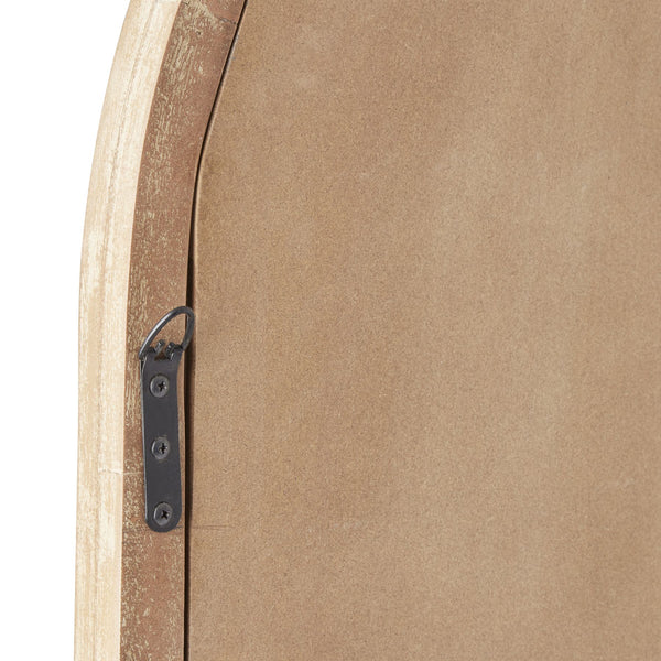 Rustic Collection Arched Paned Wall Mirror