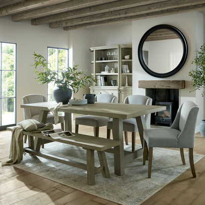 Whitewash Collection Dining Bench