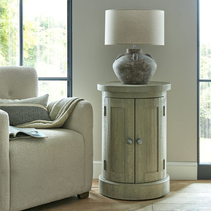 Whitewash Collection Round 2 Door Cupboard