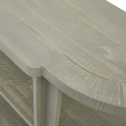 Whitewash Collection 2 Shelf Console Table