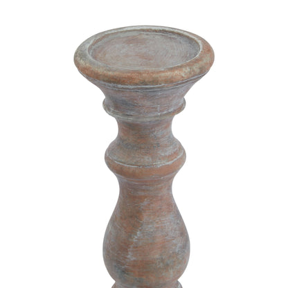 Rustic Brown Candlesticks