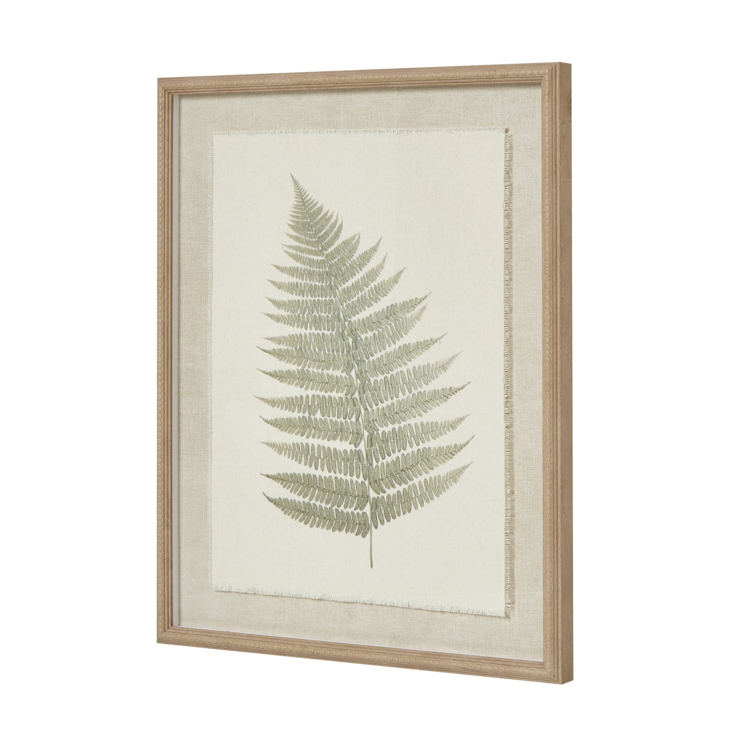Beaded Frame Fern Art