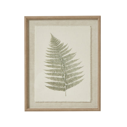 Beaded Frame Fern Art