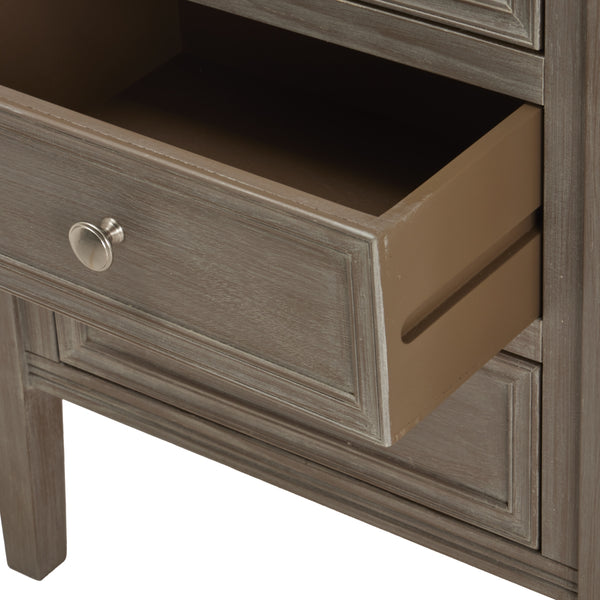 The Seraphina Collection Three Drawer Bedside Table