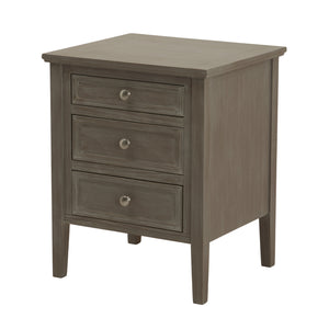 The Seraphina Collection Three Drawer Bedside Table