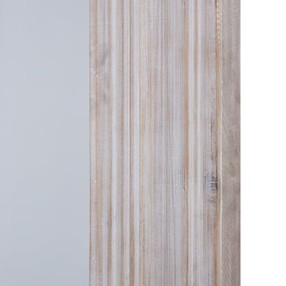 White Washed  Large Mirror