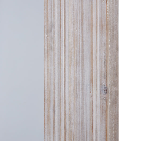 White Washed  Large Mirror