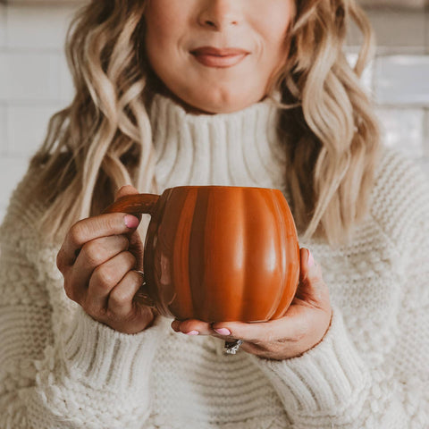 Rustic Orange Pumpkin Mug