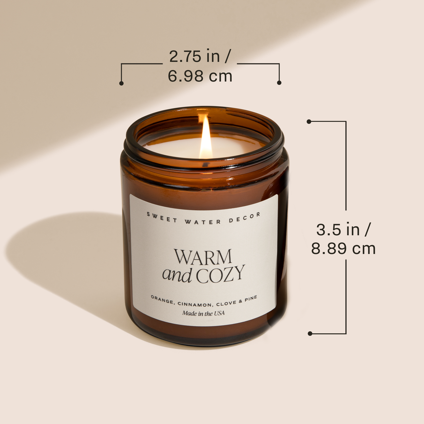Warm and Cozy Amber Candle